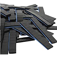 DWT-GERMANY 100729 100 unidades de 12-5 g de contrapeso- negro- 6 kg- contrapesos adhesivos- borde de corte galvanizado…